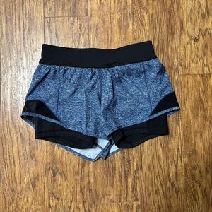 Women's Active Shorts Compression Liner Heathered Blue Size Medium Like NEW!
